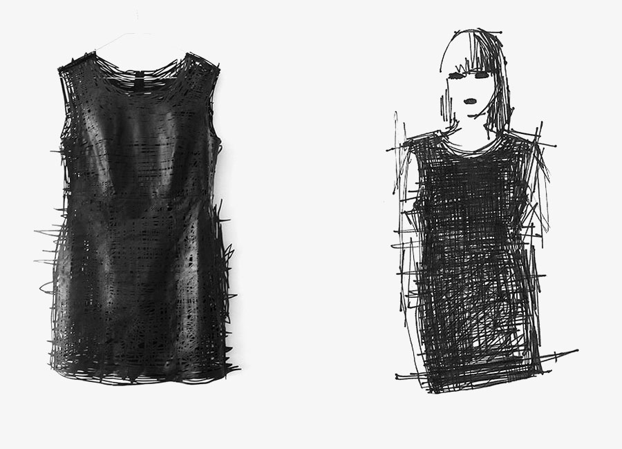Drawn clothes and wearable drawings by Elvira ‘t Hart