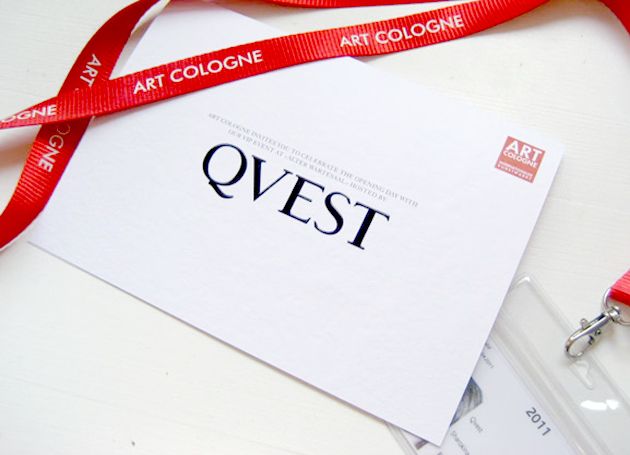 Invitation for QVEST & Art Cologne Opening Party (1)